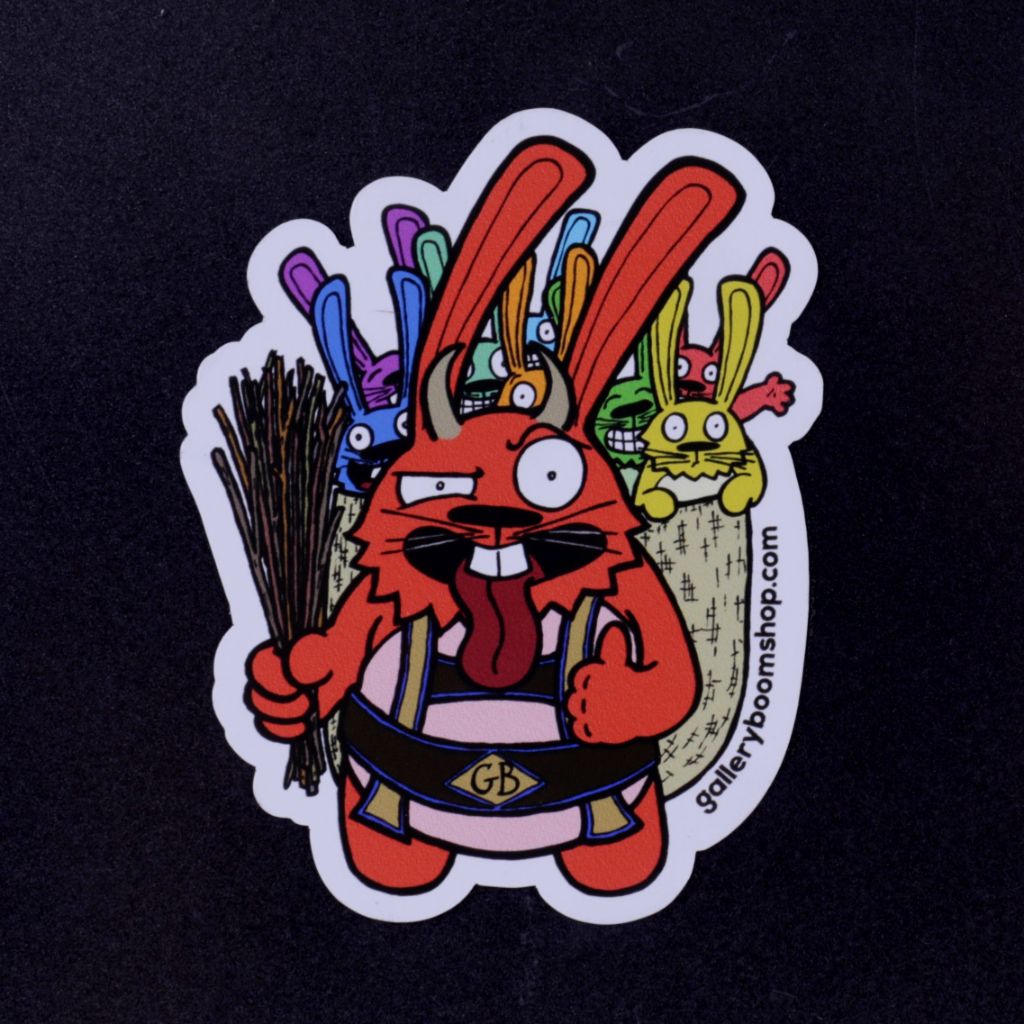 Krampus Bunny - Die Cut Magnet