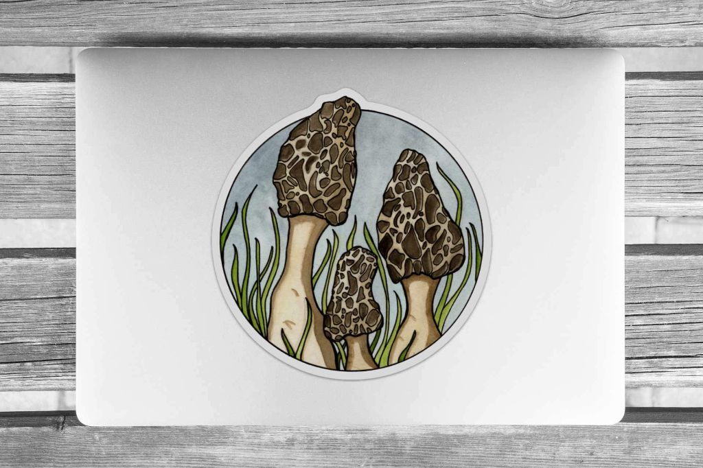 Giant Morel Mushroom Sticker