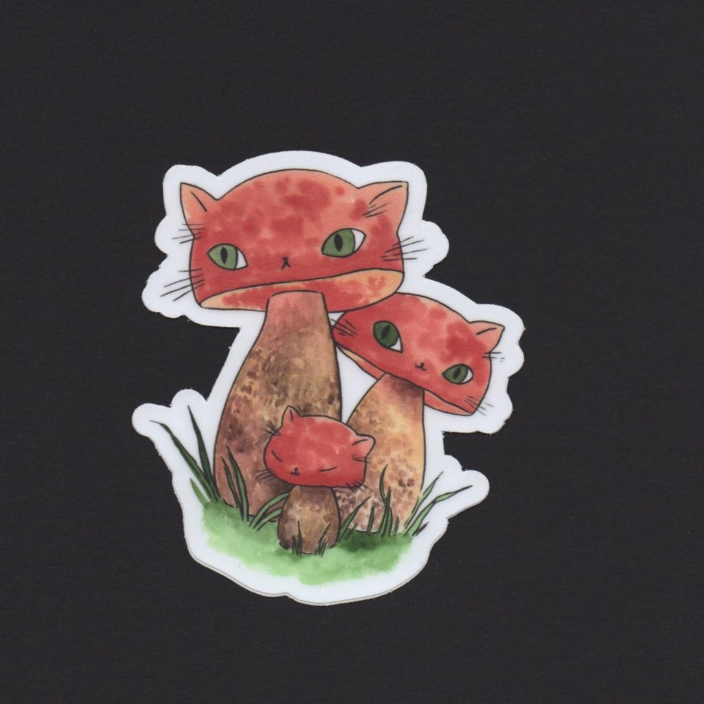 Meowshroom Sticker Boletes