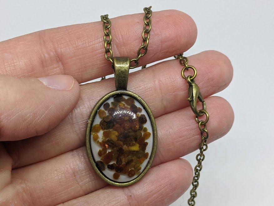 Real Bee Pollen Pendant