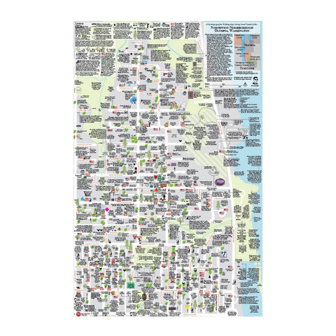 Psychogeographic Walking Map  (NW Neighborhoods)