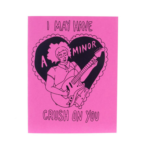Musician Pun Card - A Minor