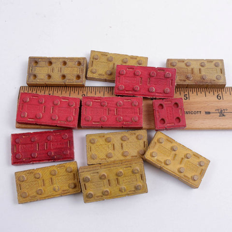 Vintage Wood 1945 American Bricks for Assemblage
