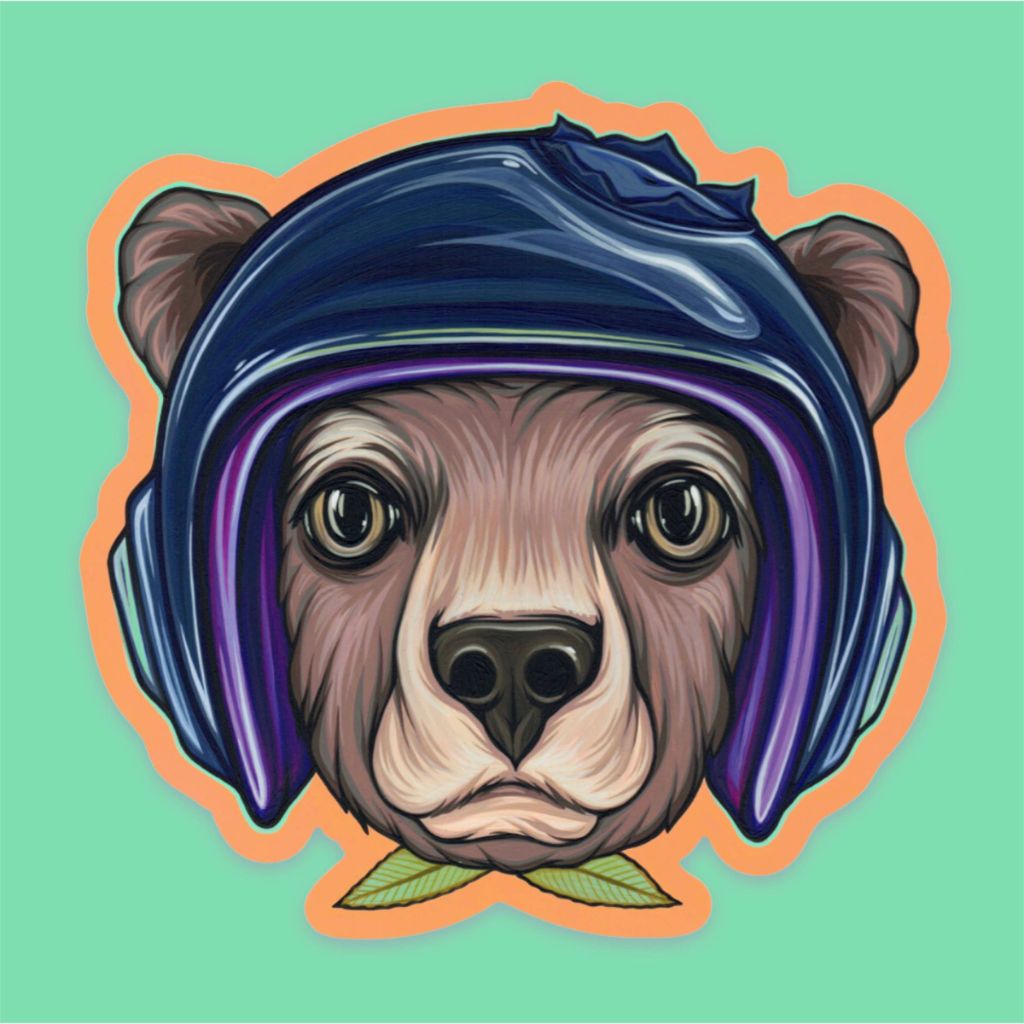 Blueberry Bear Sticker