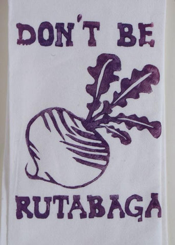 Rutabaga Hand Printed Dishtowel