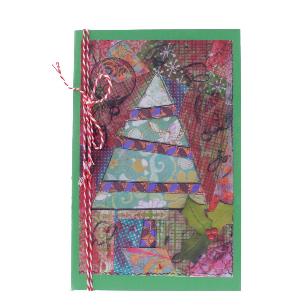 Collage Christmas Tree Card