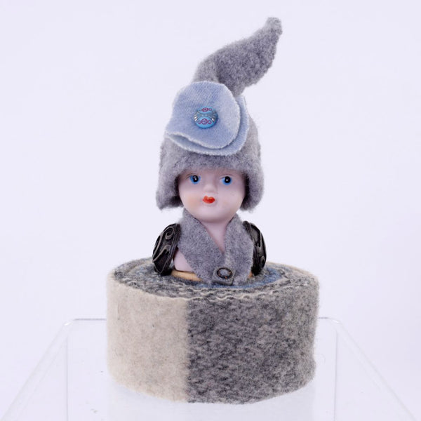 Porcelain Elf Doll Pincushion Companion