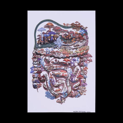 Mushroom Guts Print - Color 6 x 9