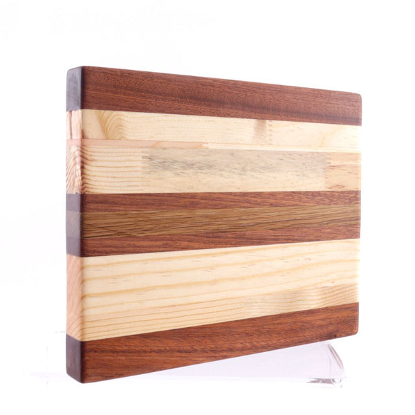Small Hardwood Cutting Board - Oak Fir Mahogany