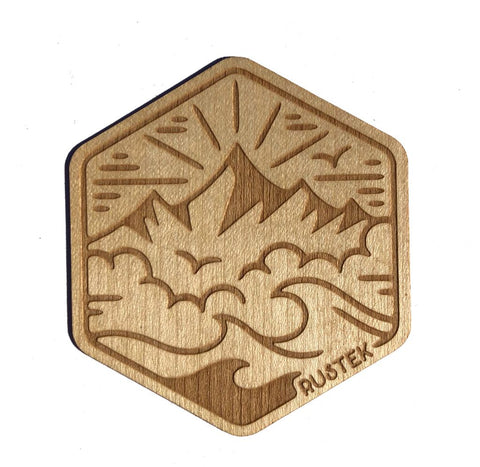 North Coast Maple Wood Sticker