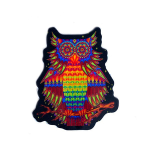 Psychedelic Owl Sticker