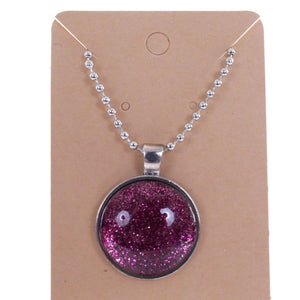 Pink Glitter Necklace