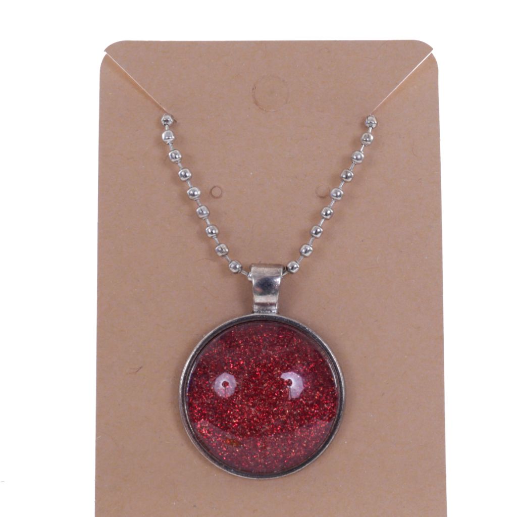 Oange Glitter Necklace