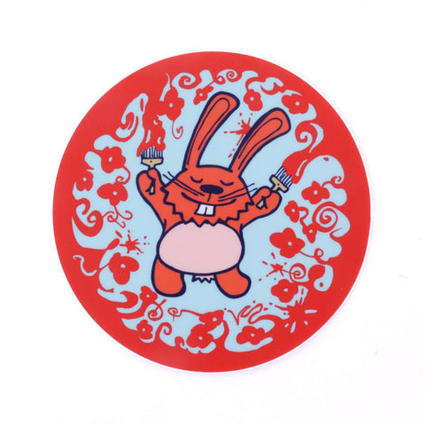 Boom Bunny Artist Sticker
