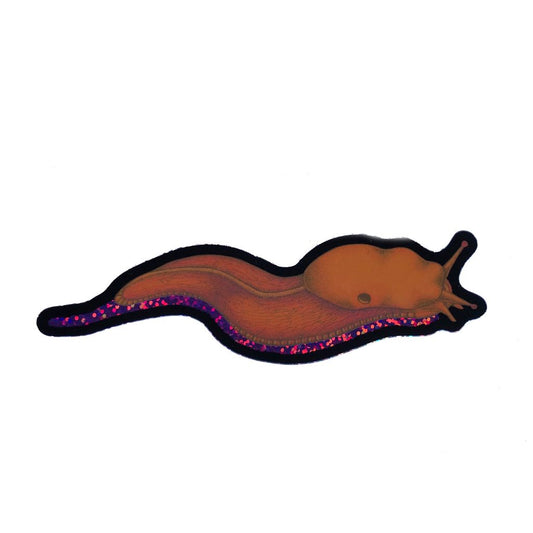 Banana Slug Glitter Trail Sticker