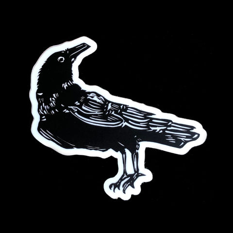 Pier Six Press Crow Sticker