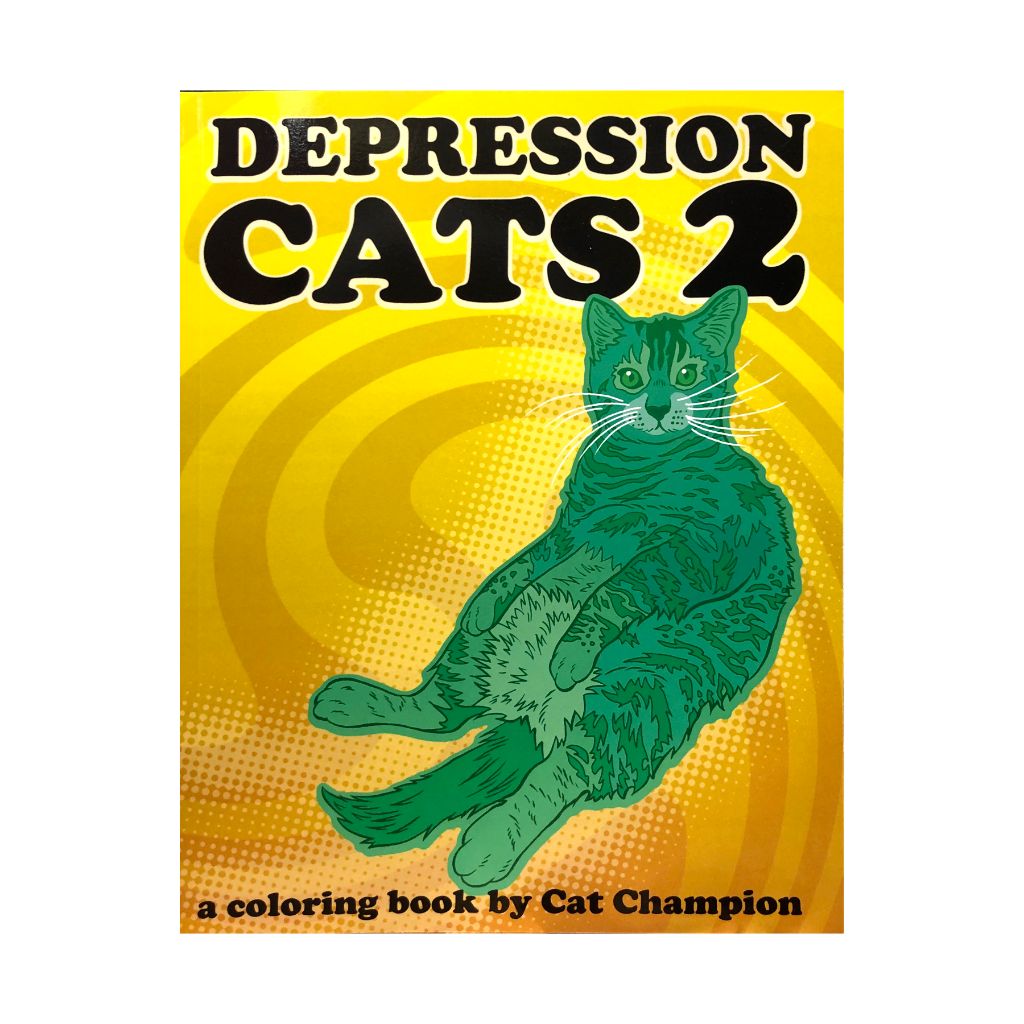 Depression Cats 2 Coloring Book