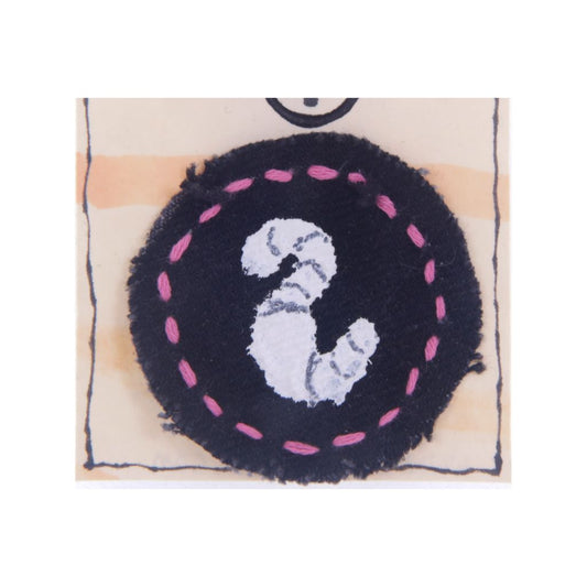 Worm Mini Fabric Patch