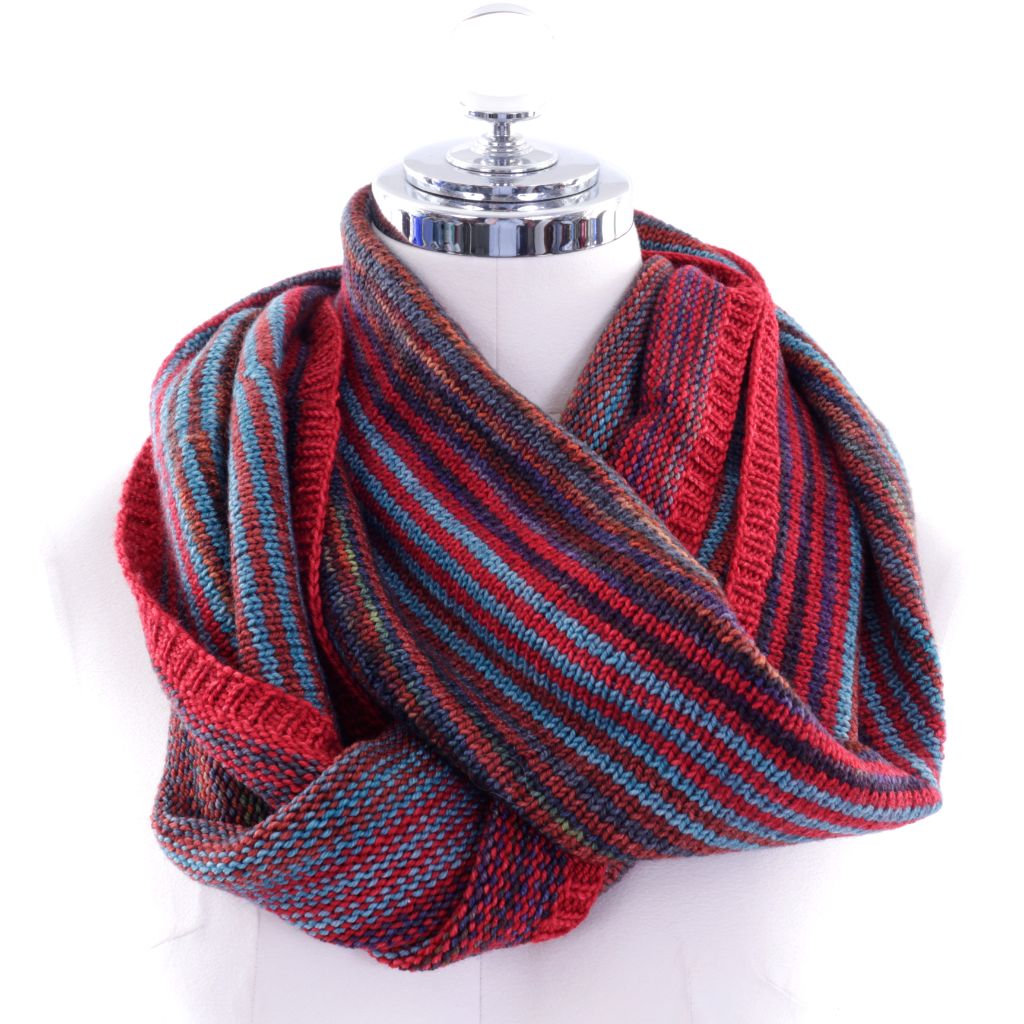 Infinity Scarf - Hand Knit -  Merino Wool - Mult-Colors