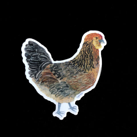 Ameraucana Hen Chicken Sticker