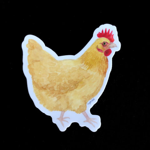 Buff Orpington Hen Chicken Sticker