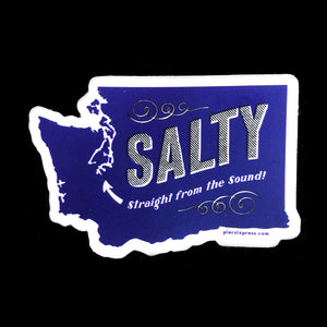 Washington State Salty Sticker