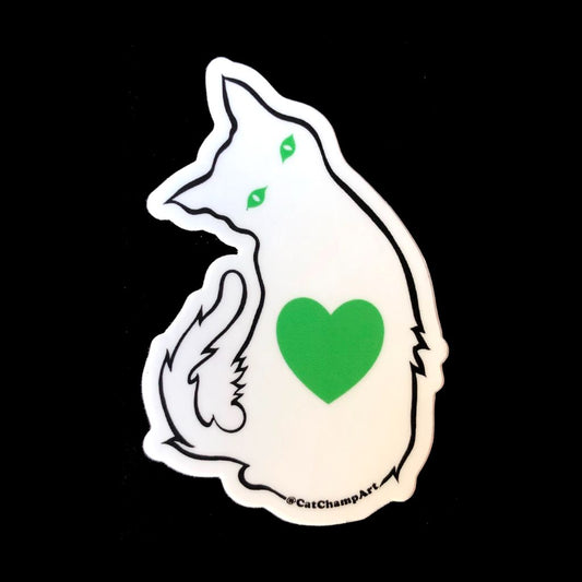 Cat Love Vinyl Sticker