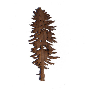 Doug Fir Walnut Wood Tree Sticker