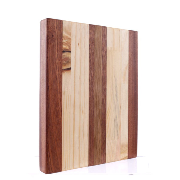 Small Hardwood Cutting Board - Oak Fir Mahogany