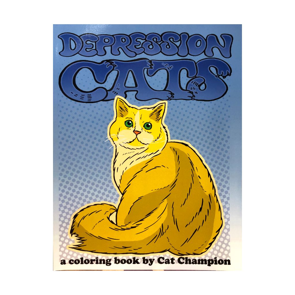 Depression Cats Coloring Book