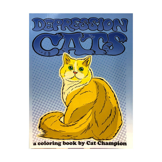 Depression Cats Coloring Book