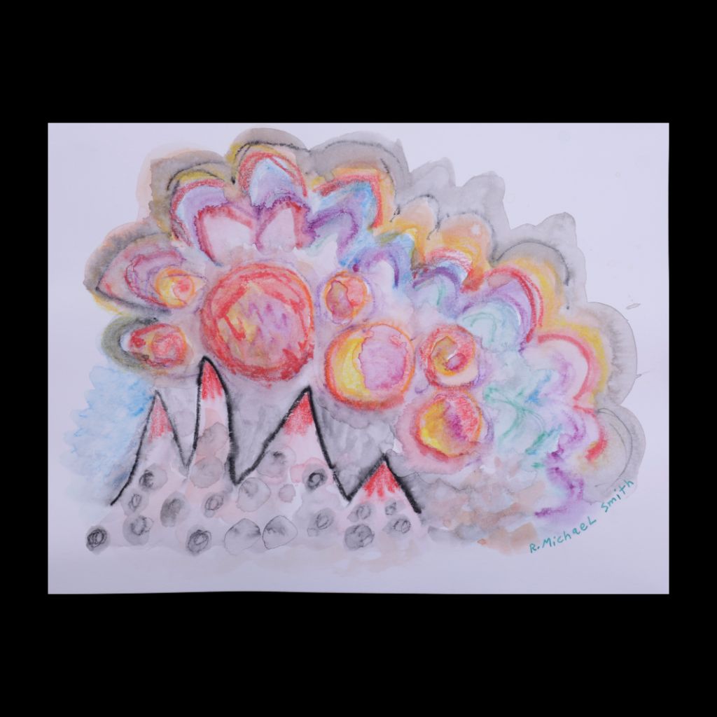 Happy Mountains - Original Watercolor