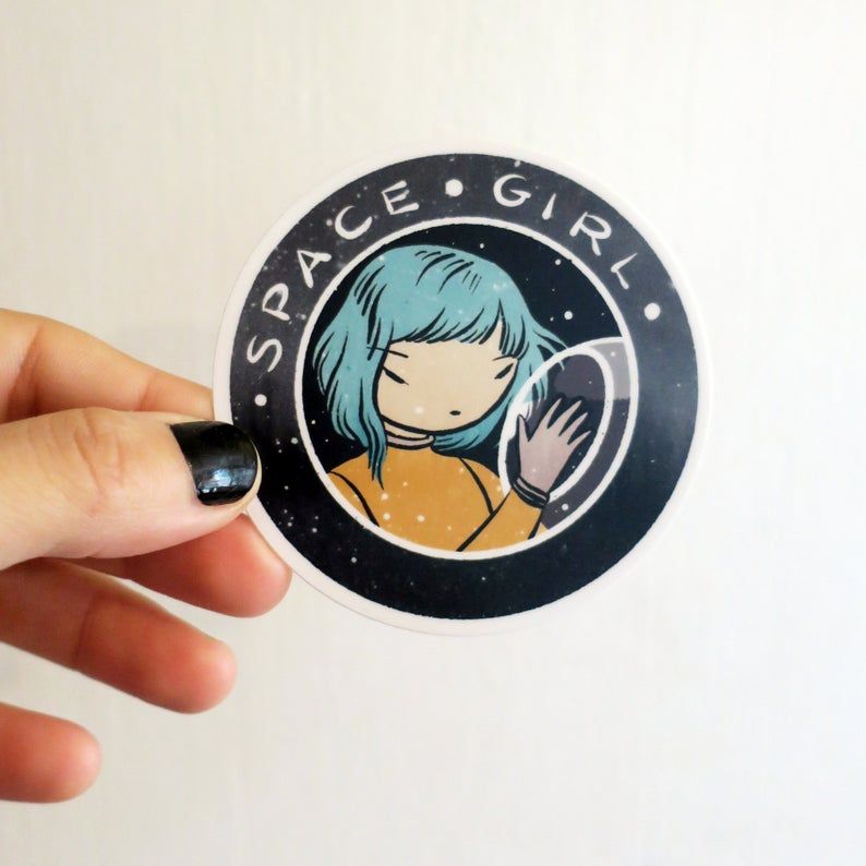 Space Girl Sticker