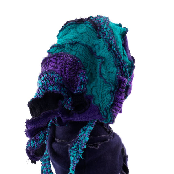 Twisted Witch Hat - Green & Purple