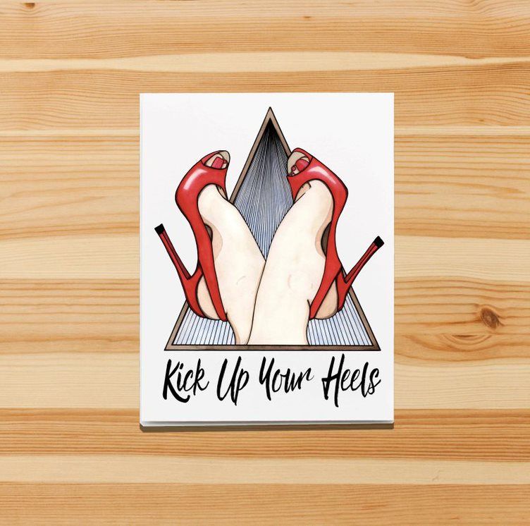 Kick Up Your Heels Greeting Card