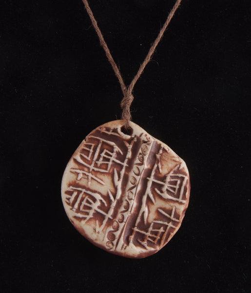 Brown Ceramic Pendant Necklace