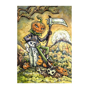 Halloween Harvest Postcard