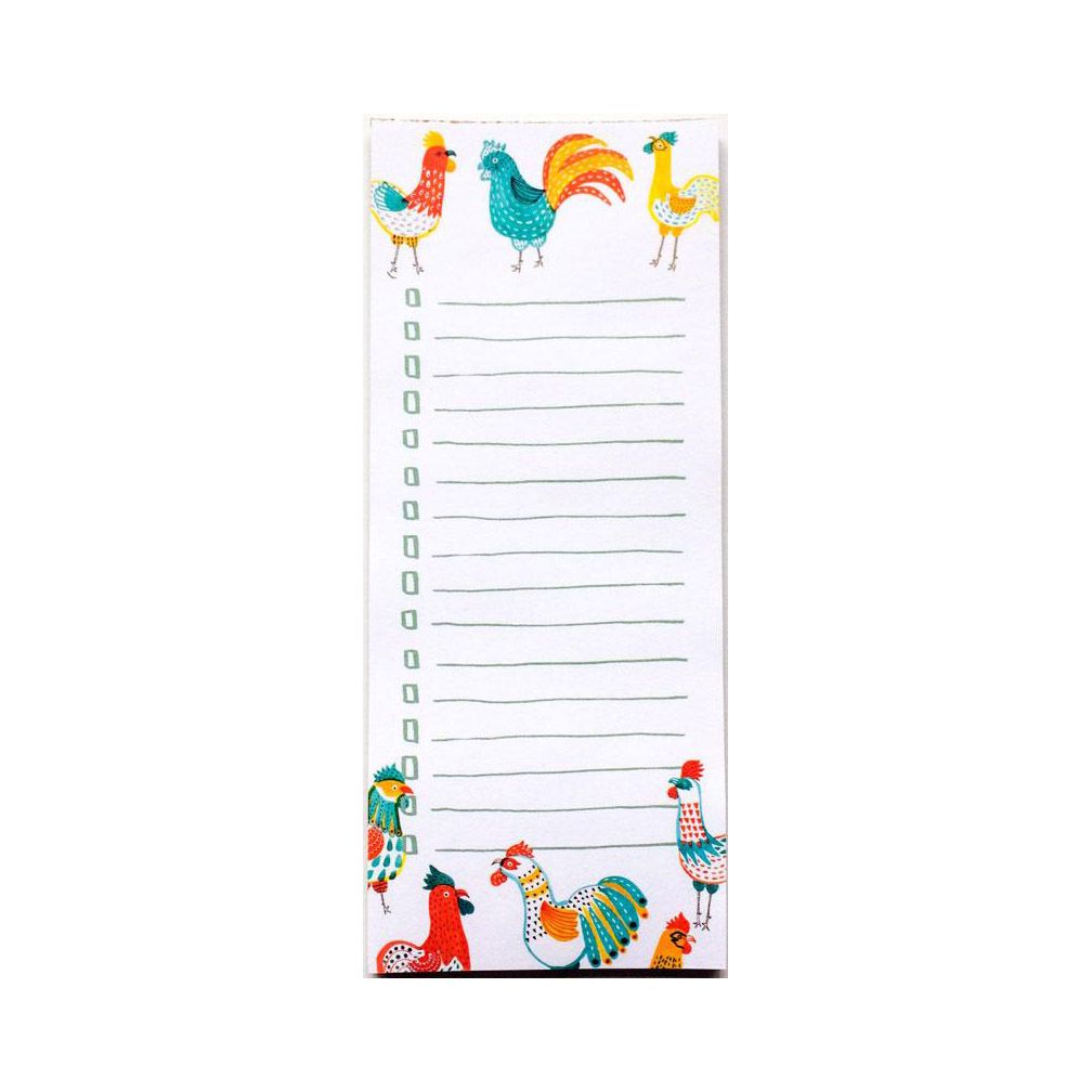 Rooster Friends Market List Note Pad