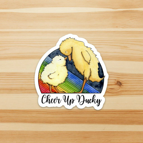 Cheer Up Ducky Sticker