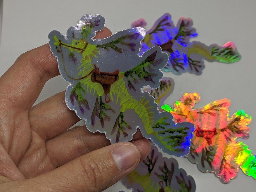 Leafy Sea Dragon Holographic Vinyl Sticker