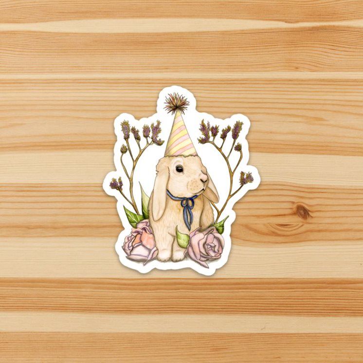 Bunny Celebration Sticker