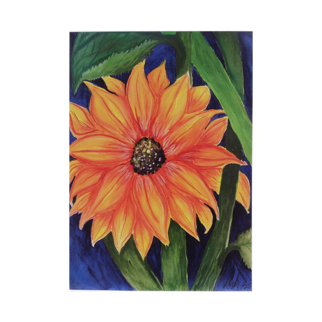 Sunflower Card - Art Print from Original Watercolor