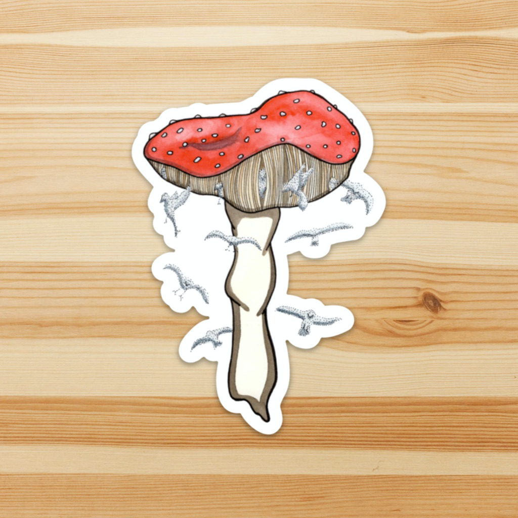 Mushroom Magic, 4" Sticker