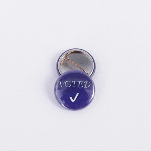 I Voted Purple Button