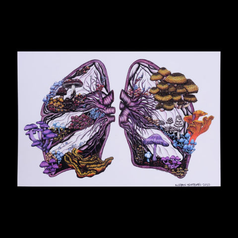 Mushroom Lungs Print - Color 6 x 9