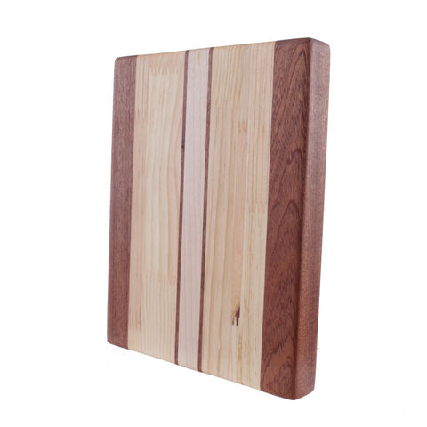 Small Hardwood Cutting Board - Maple Fir Mahogany