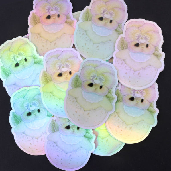 Pansy Chick Holographic Sticker