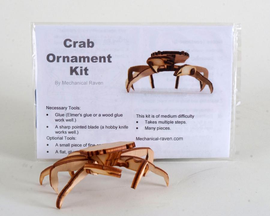 Wooden DIY Crab Ornament Kit