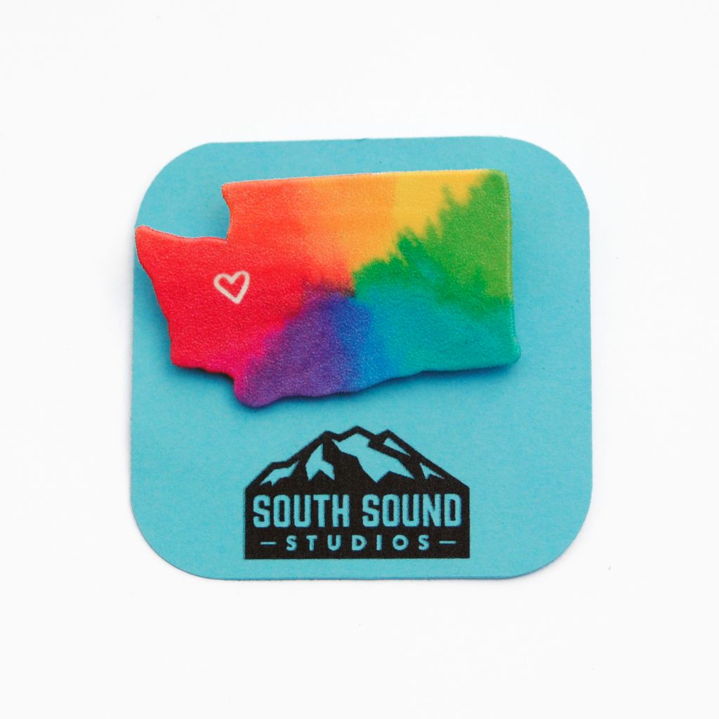 Rainbow Washington Pin