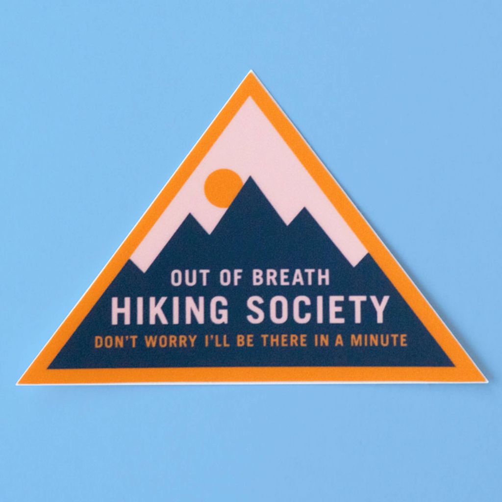 The Out of Breath Hiking Society Sticker